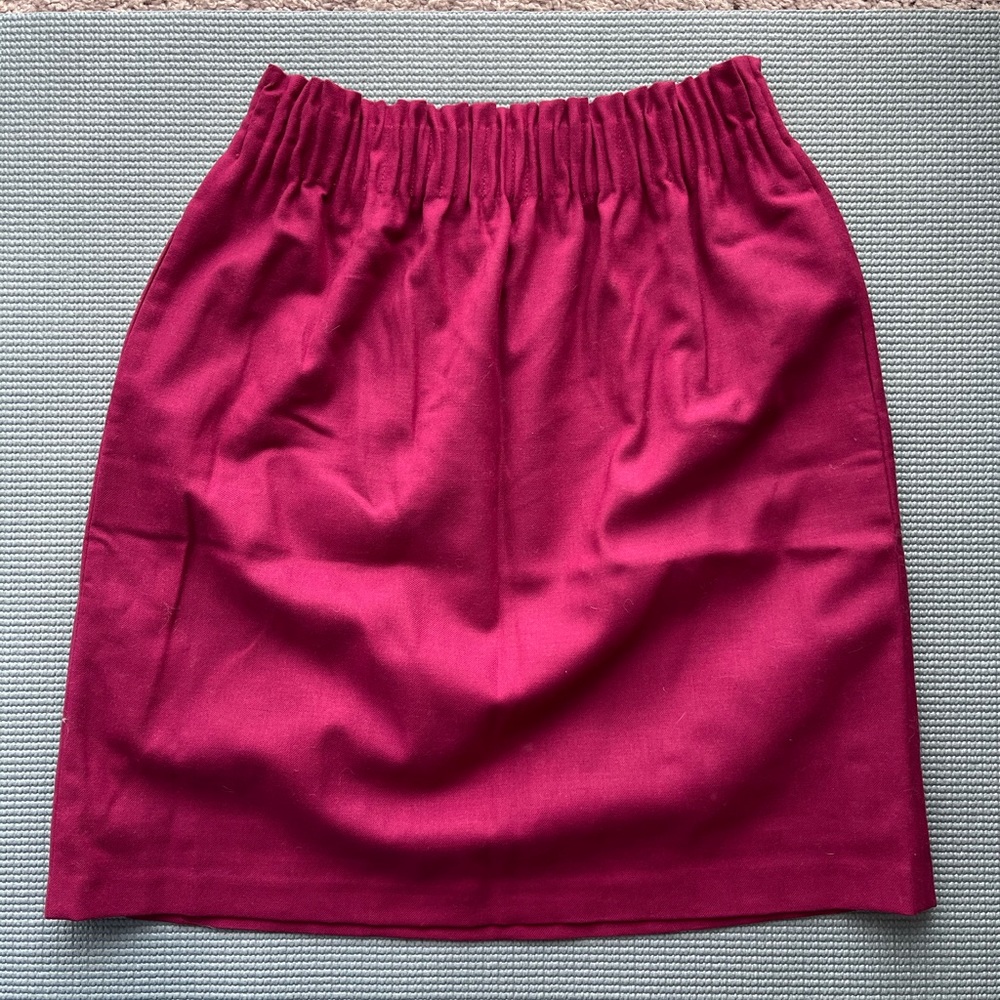 Magenta Wool Blend J. Crew Skirt